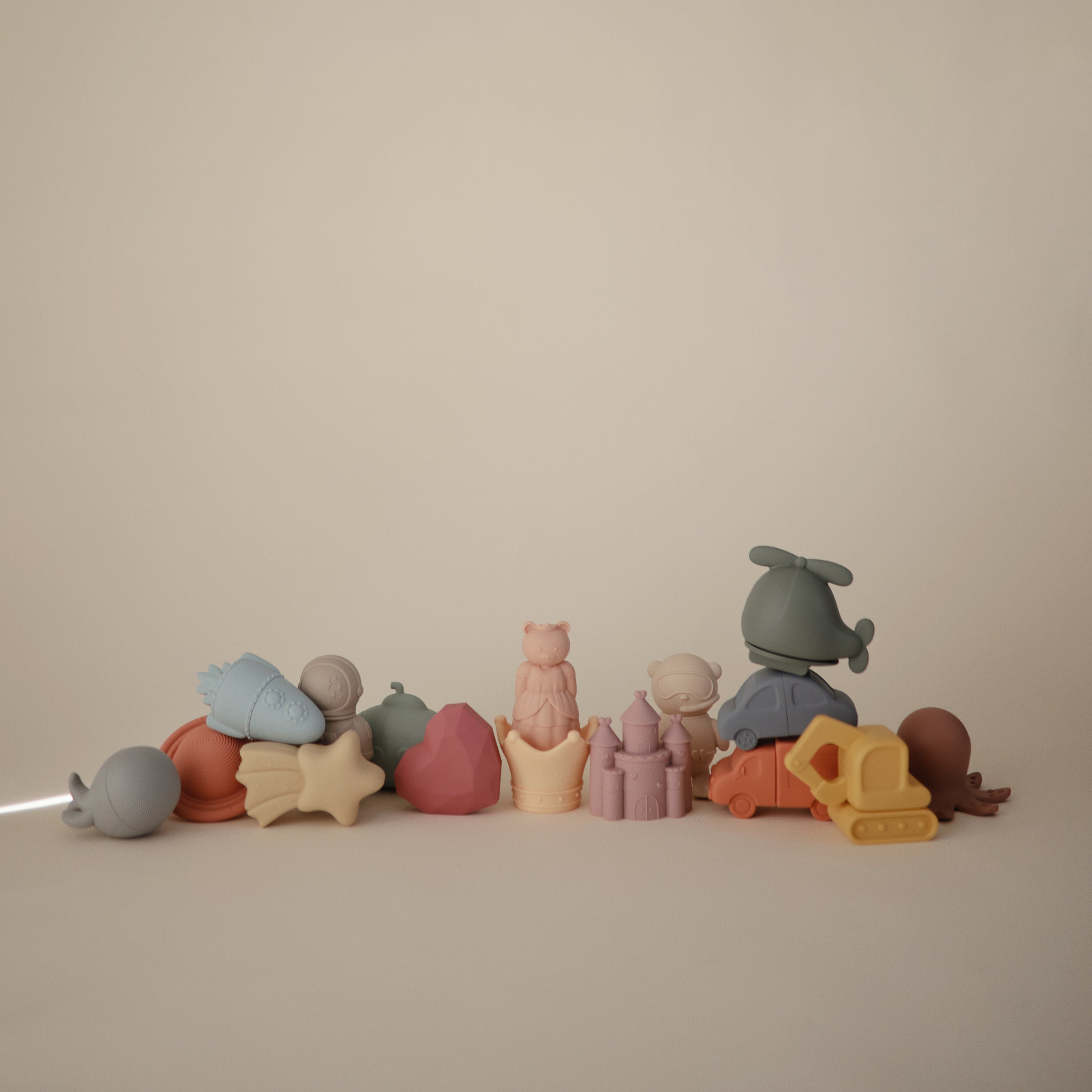 Image of Vehicles Mold Free Bath Play Set - 4 Pack